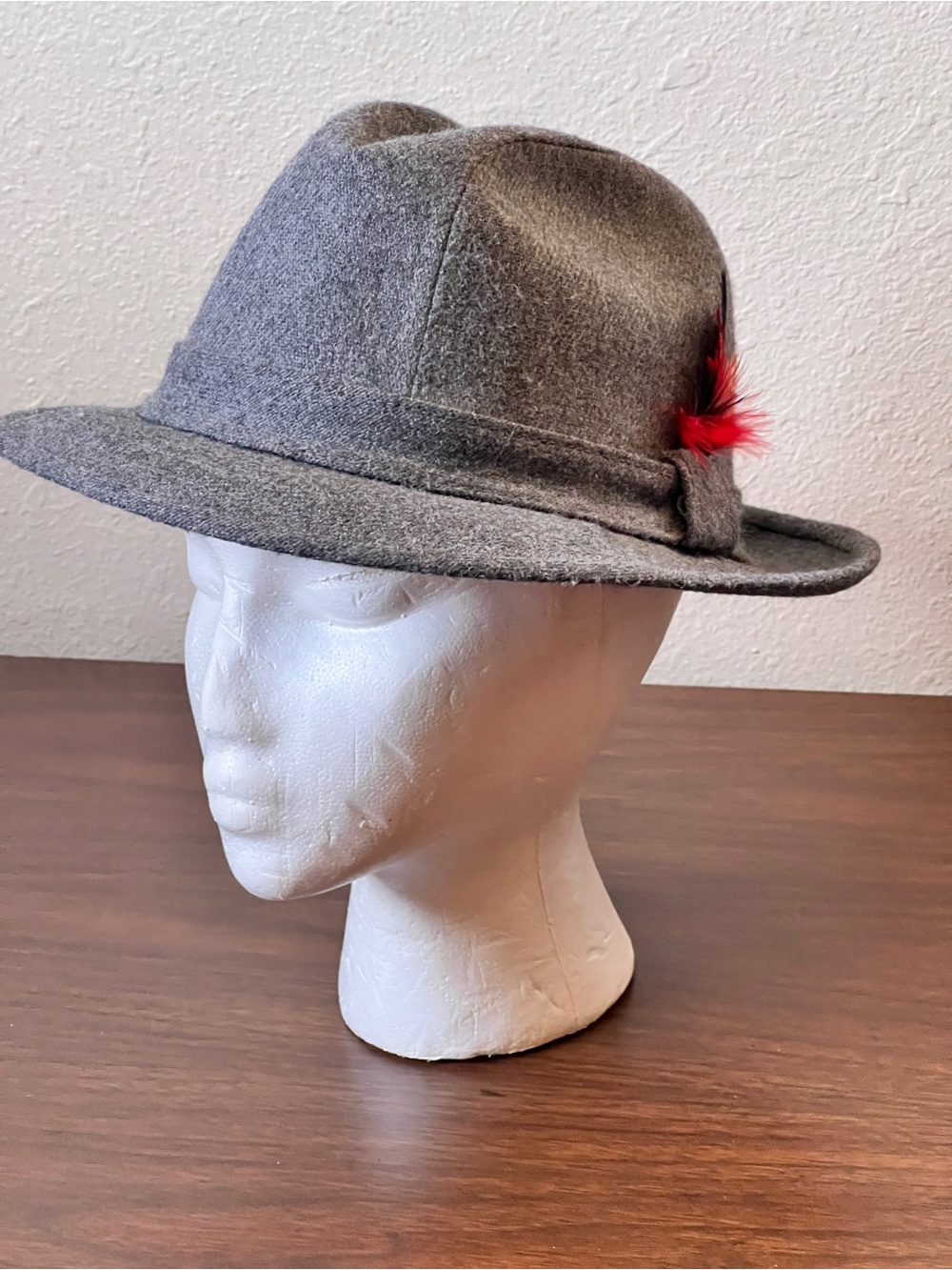 Vintage Union-made Wool Trilby Hat - XL